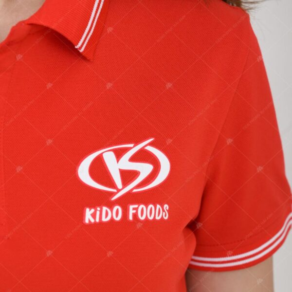 Mẫu áo polo đồng phục công ty Kido Foods