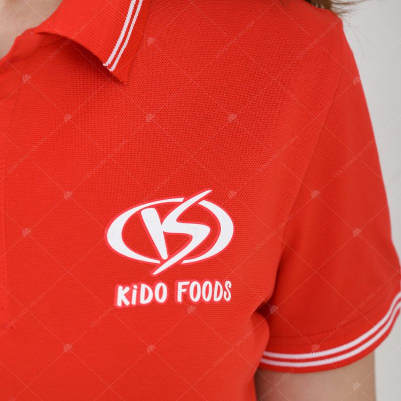 Mẫu đồng phục áo thun polo Kido Foods
